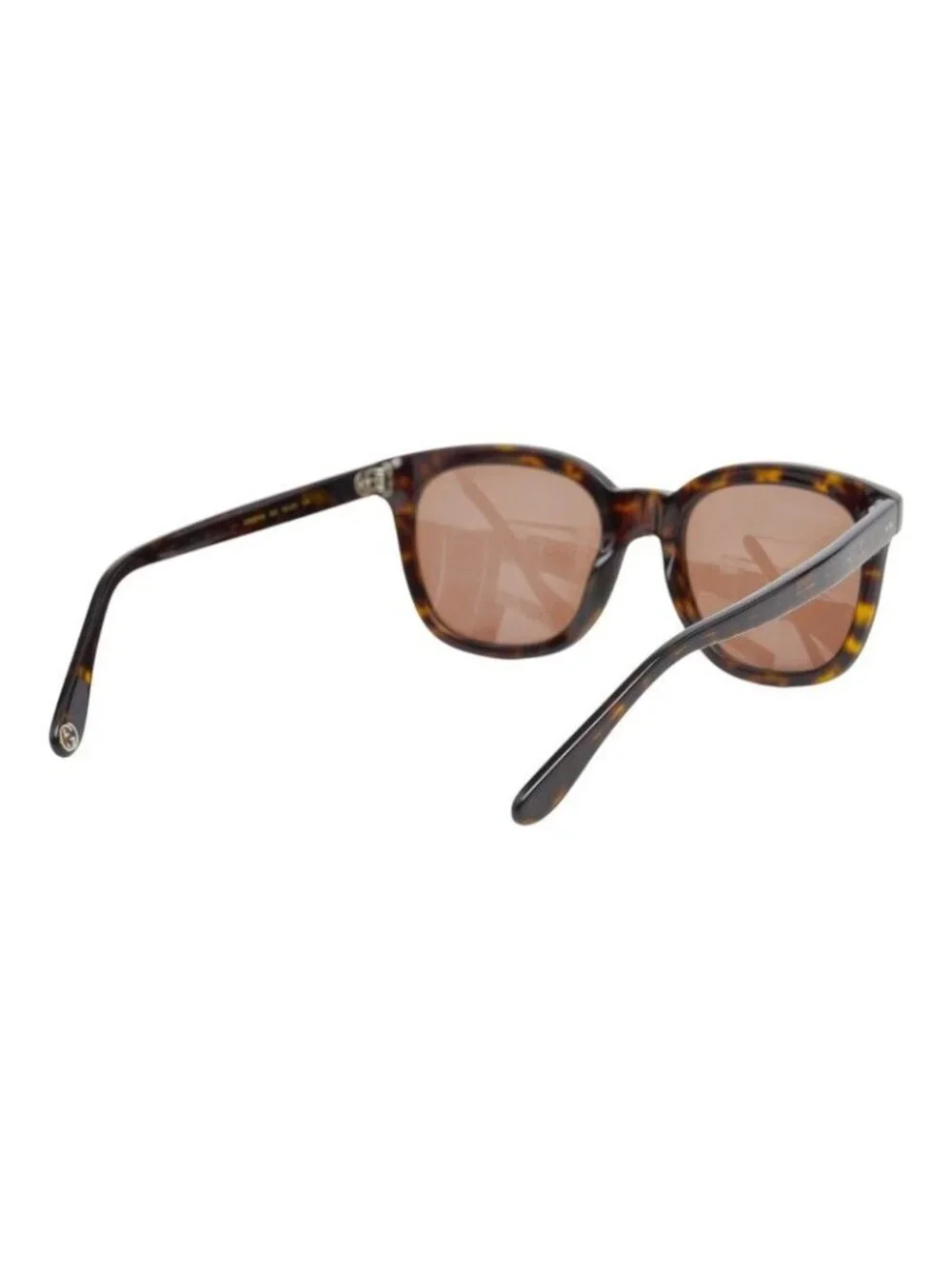Gucci Interlocking Wellington Sunglasses Brown Acetate Eyewear